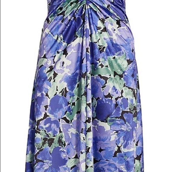 ROTATE Birger Christensen Sierina Floral Satin Midi Dress - Picture 12 of 14